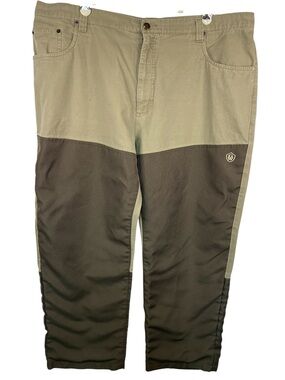 Game Winner  Khaki & Brown Heavy Brush Pants Men’s 2XL